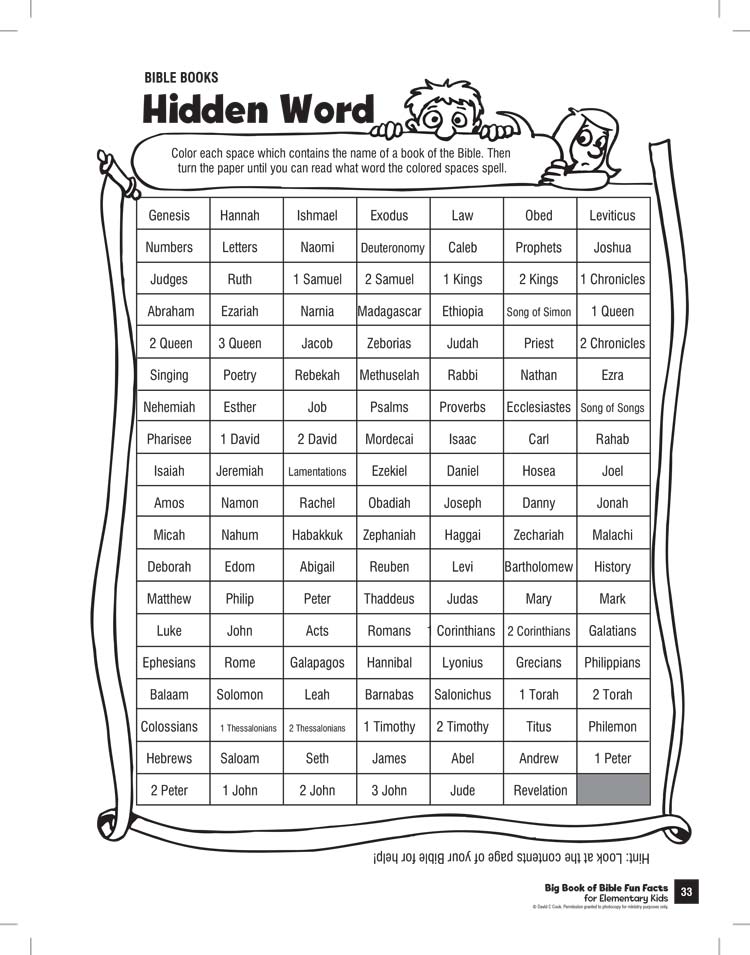 image of page 1 of Hidden Word