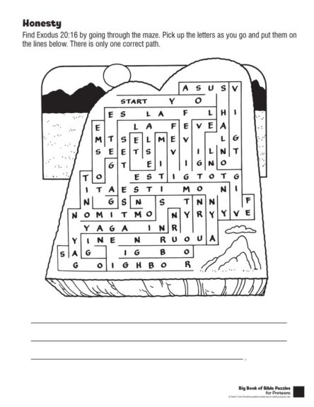 Honesty Puzzle page image