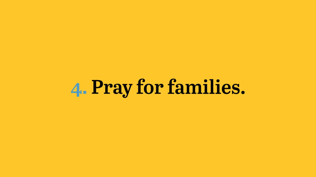 pray for families