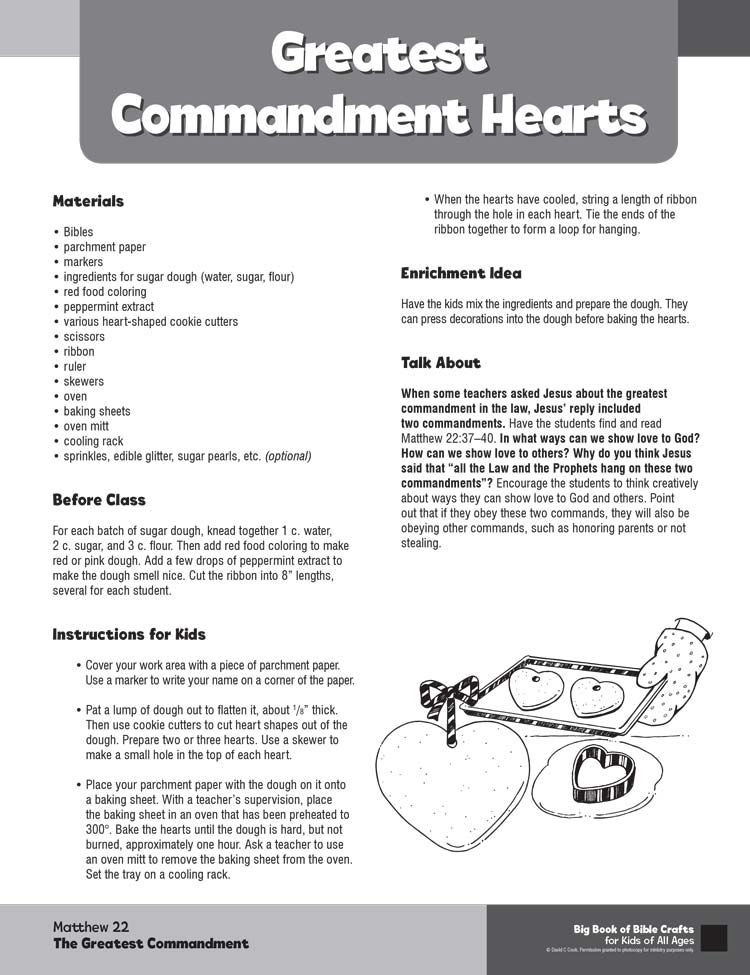 10 Commandments Activities for All Ages page image