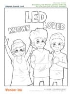 Known, Loved, and Led Free Printable Coloring Sheet