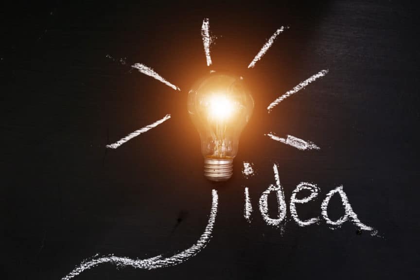 light bulbs concept,ideas of new ideas with innovative technology and creativity
