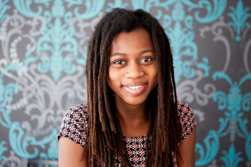 portrait of young teen girl