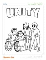 Unity Free Printable Coloring Sheet