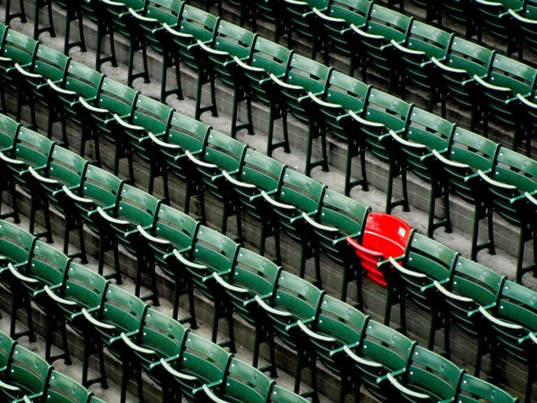 View Of Empty Chairs In Rows