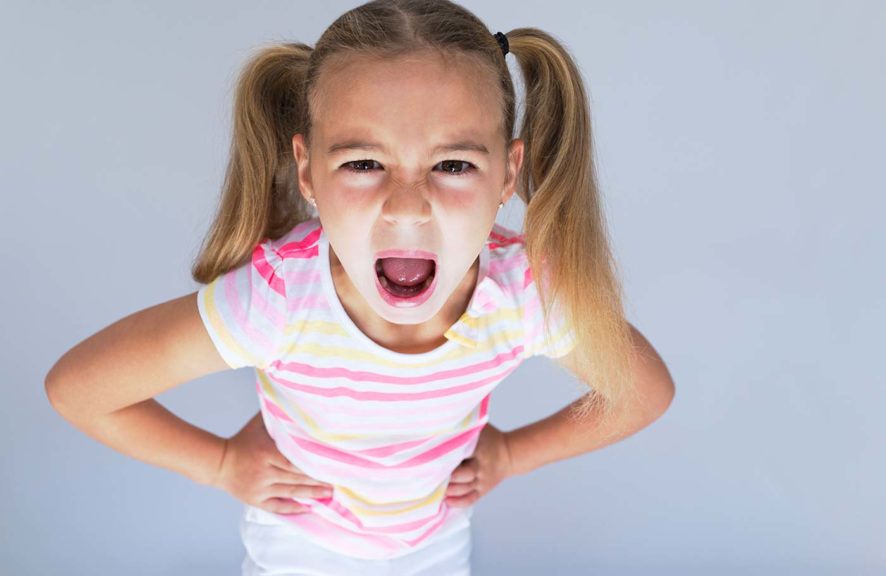young girl bad mood 10 commandments for kids